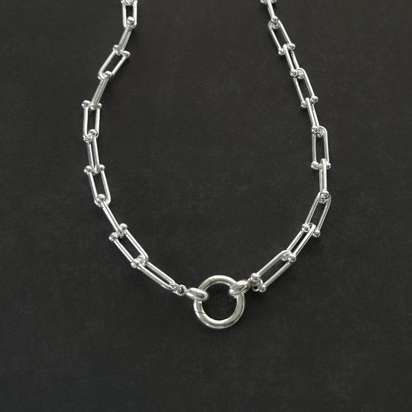 Pendant Clip Jax Chain Necklace Sterling Silver, 5.25mm