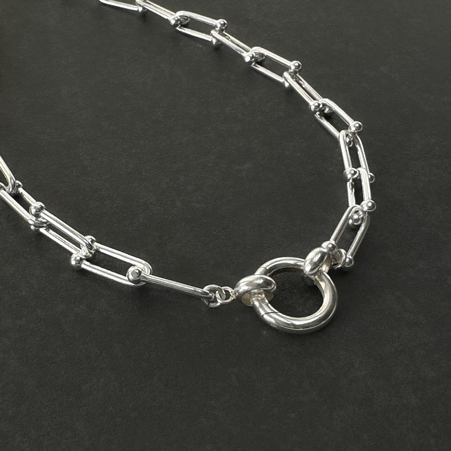 Pendant Clip Jax Chain Necklace Sterling Silver, 5.25mm