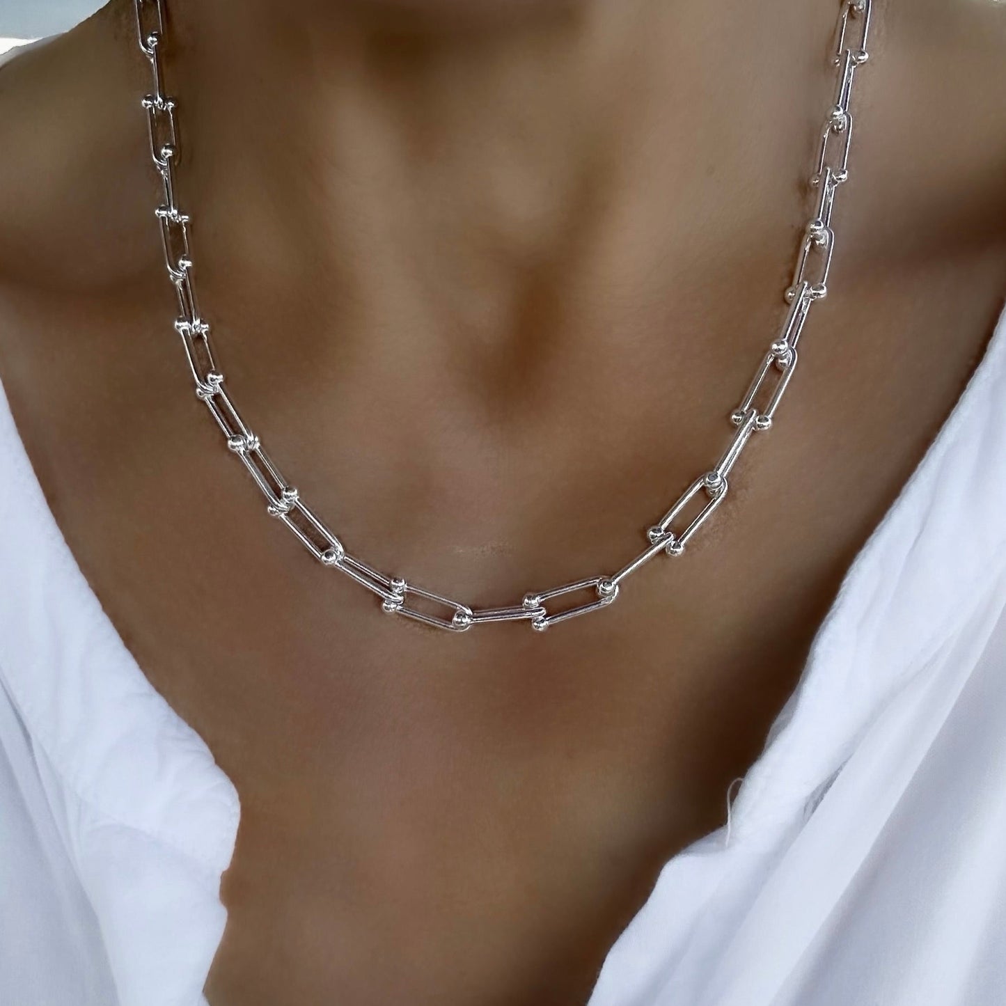 Foundation Jax Chain Necklace Sterling Silver, 5.25mm