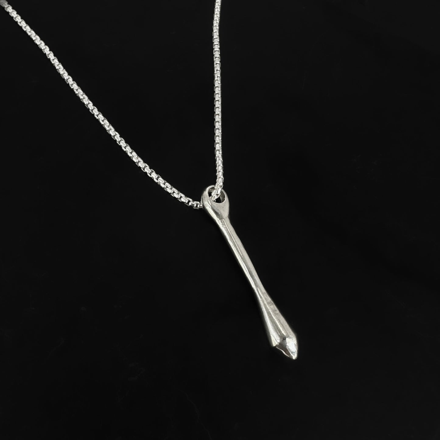 Sterling Silver Pendulum Pendant Necklace