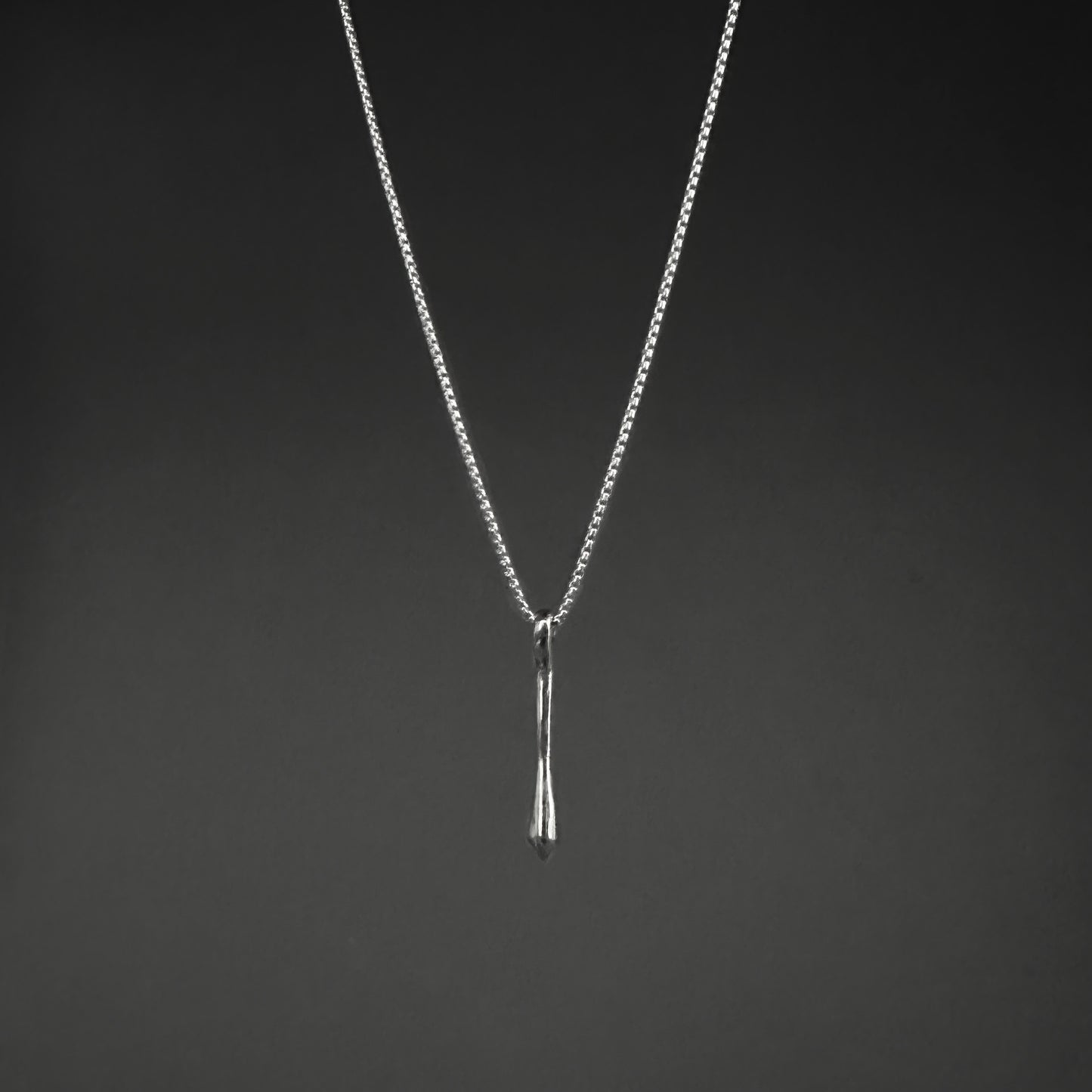 Sterling Silver Pendulum Pendant Necklace