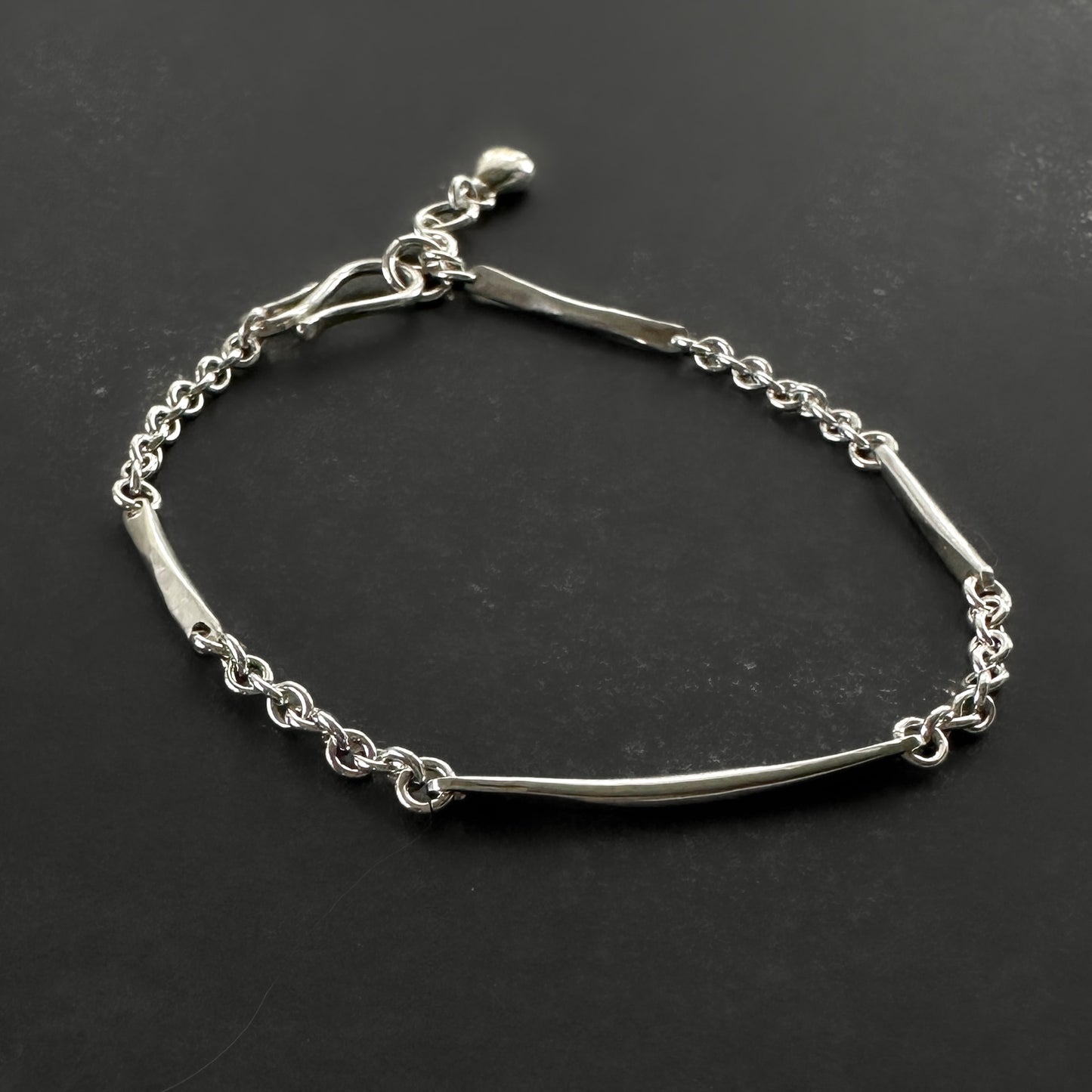 Sterling Silver Bar Link Chain Bracelet