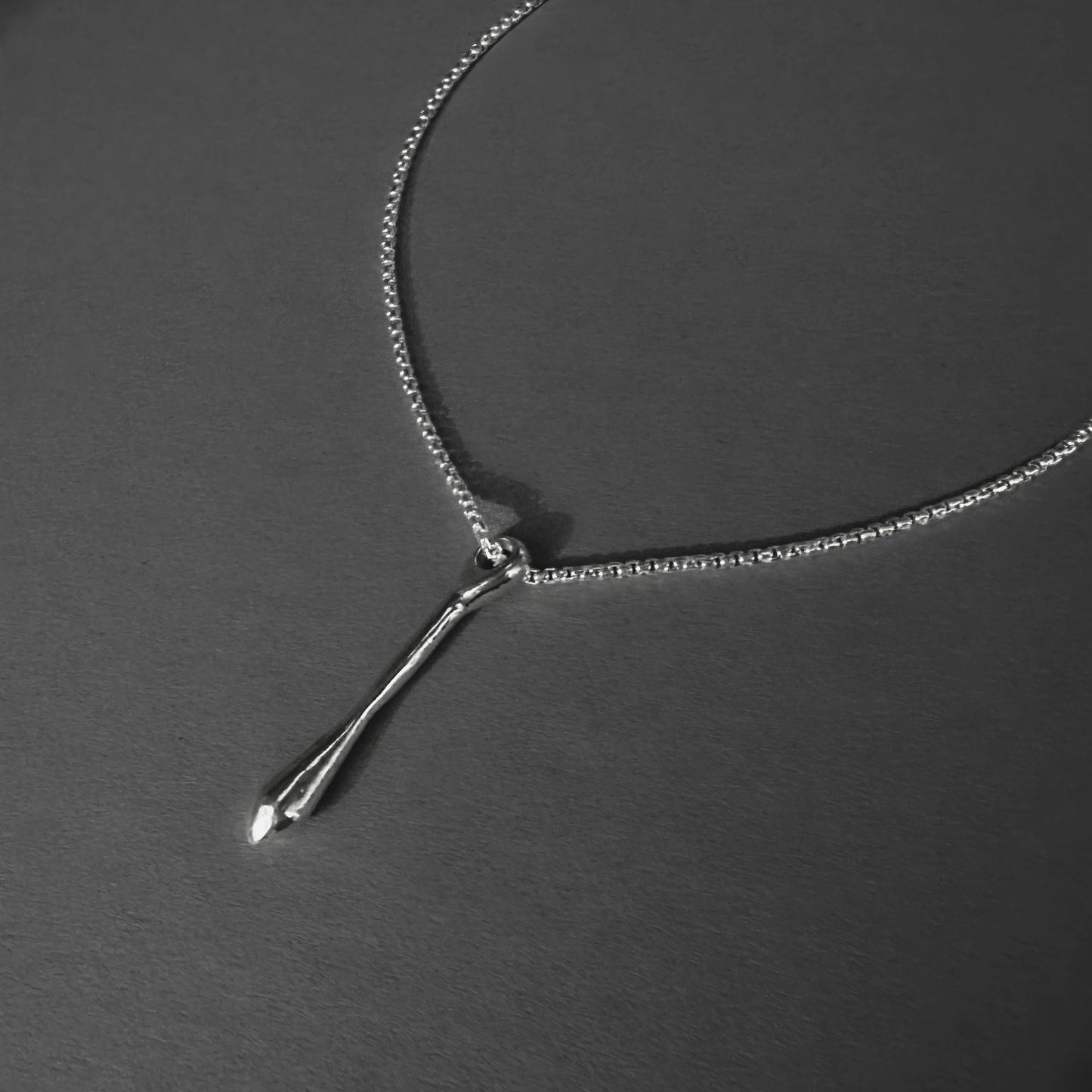 Sterling Silver Pendulum Pendant Necklace