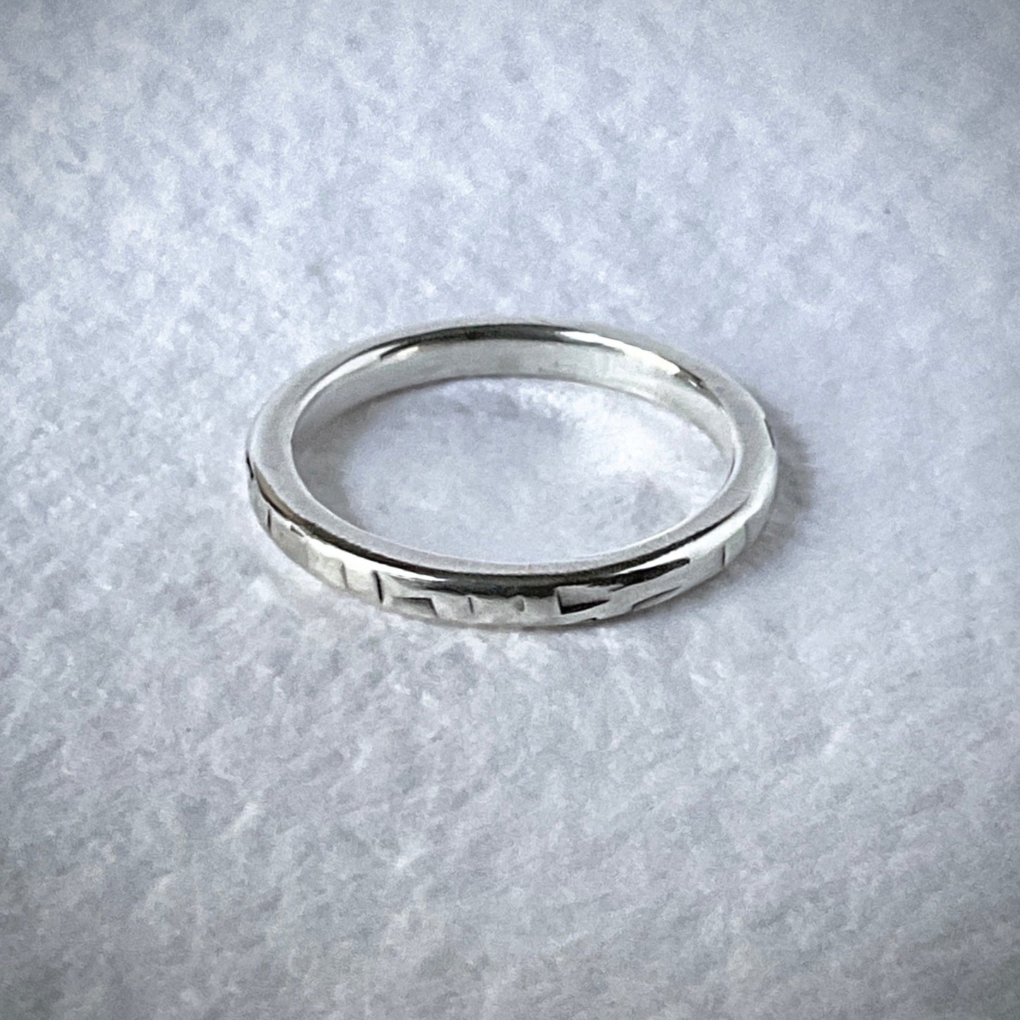 Chunky Ring Bands in Sterling Silver, 8mm