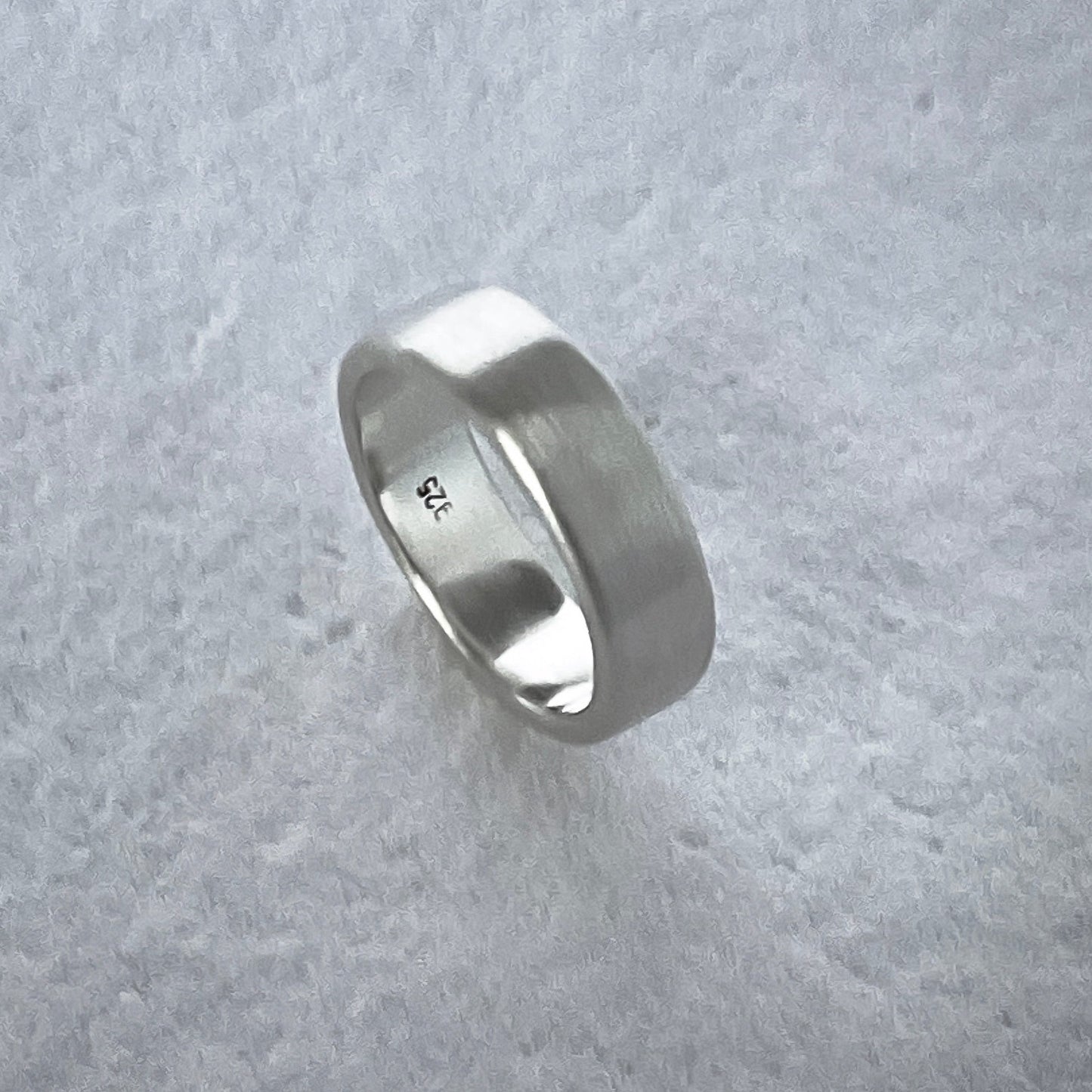 Chunky Ring Bands in Sterling Silver, 8mm