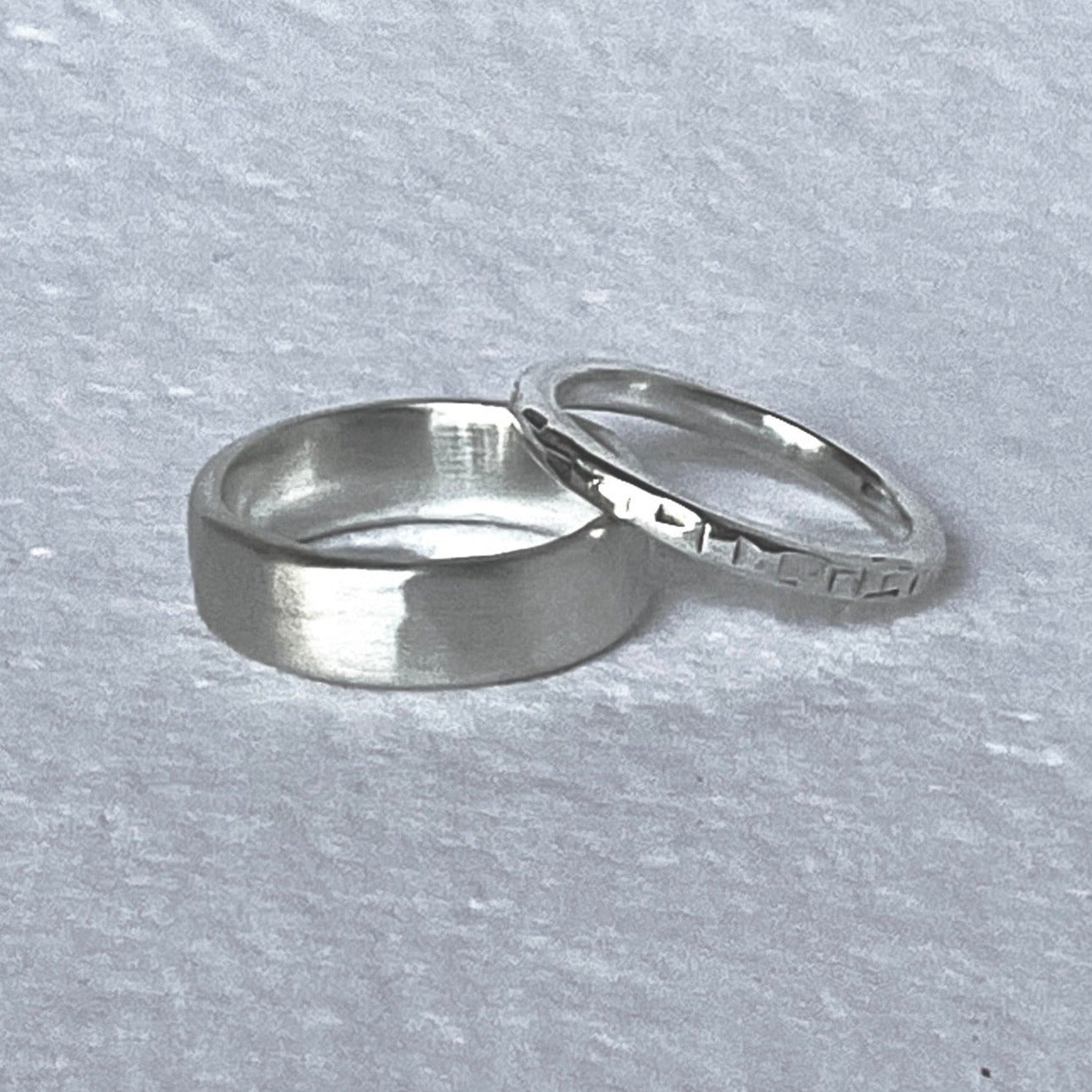 solid sterling silver thick ring bands