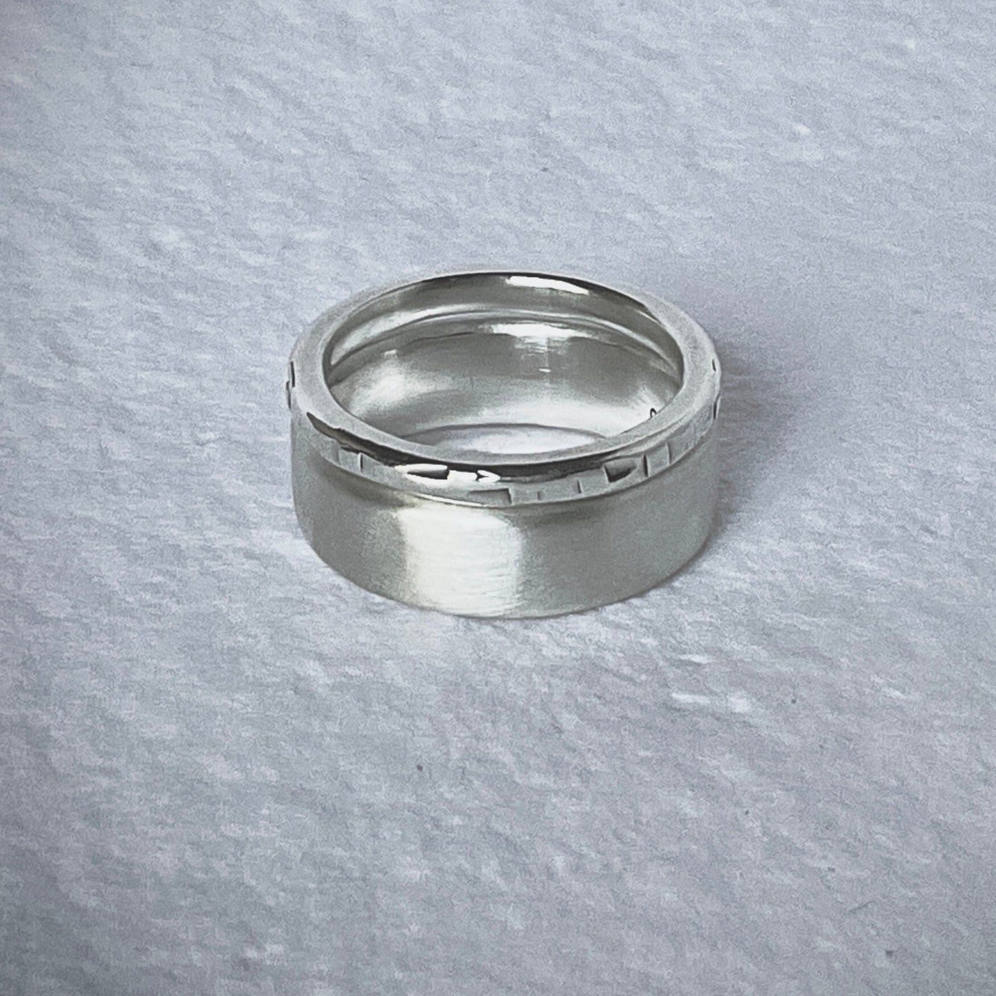 Chunky Ring Bands in Sterling Silver, 8mm