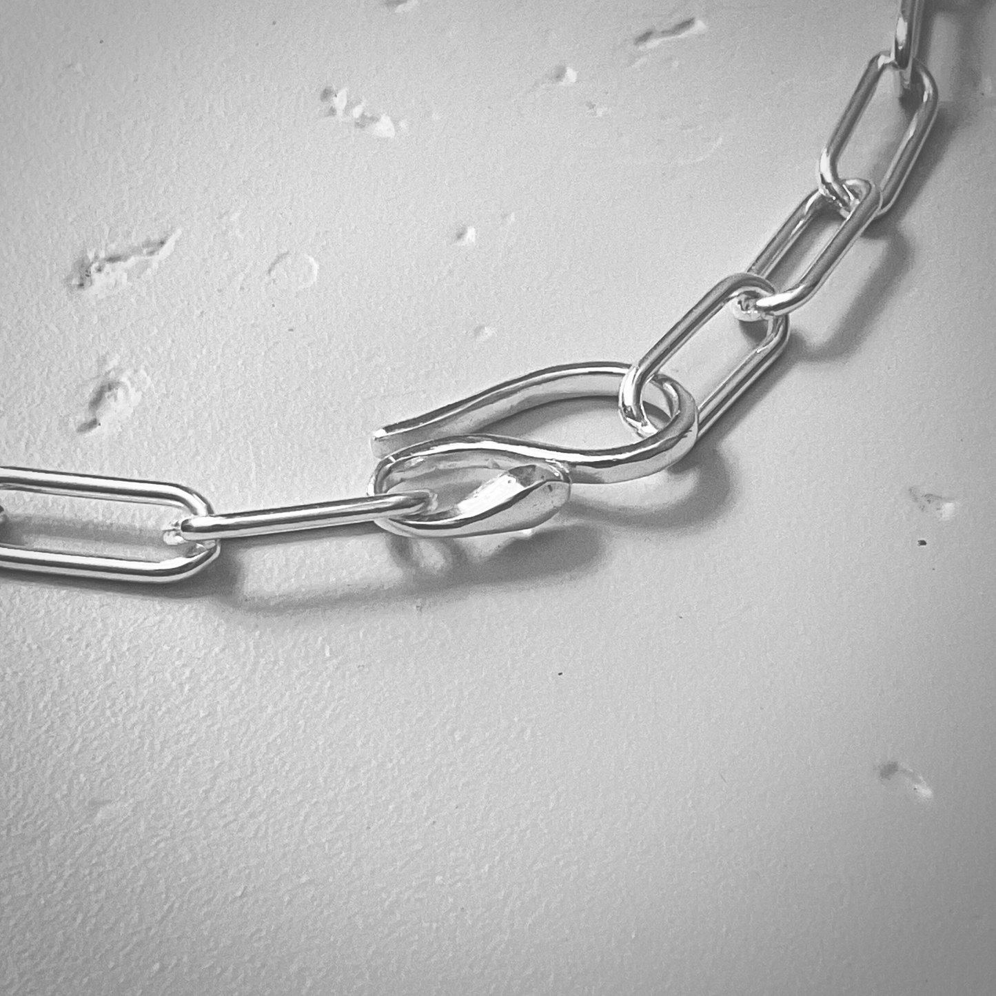 Chunky Paperclip Chain Necklace in Sterling Silver, 6mm