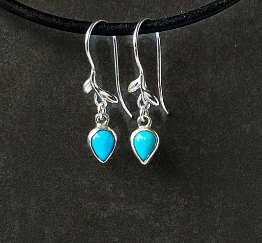 Teardrop Turquoise Earrings