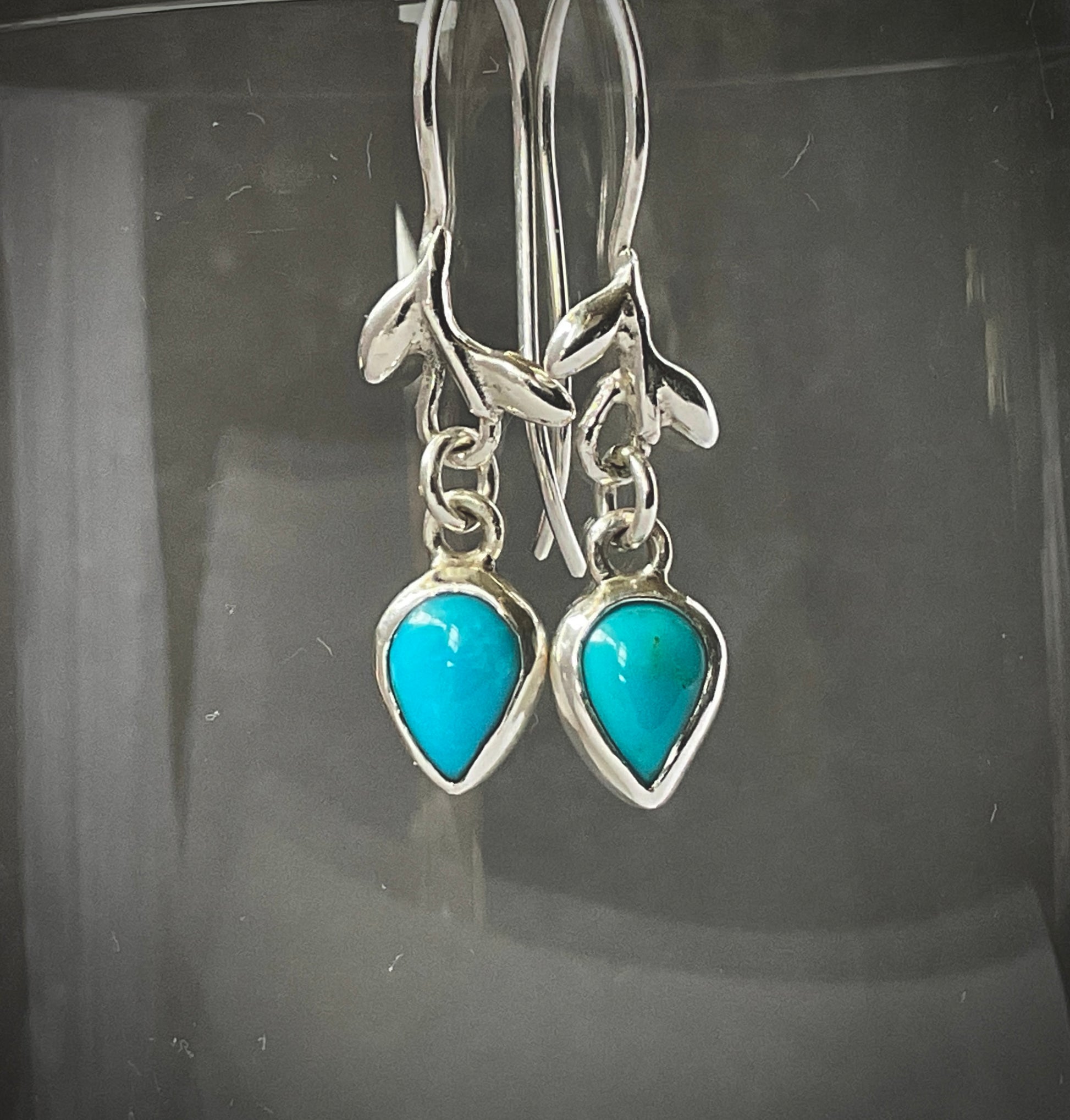 Teardrop Turquoise Earrings